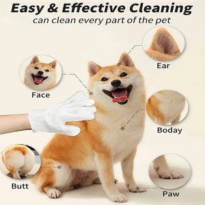 Guantes de Baño y Limpieza para Mascotas, Toallitas de Aseo para Perros y Gatos, Guantes Desechables Multiusos para el Cuidado de Mascotas, Toallitas Húmedas - Product Image 3