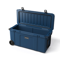 Glacière à roulettes rotomoulée isotherme 128QT, conservation de la glace pendant 10 jours, stockage alimentaire thermique en PE, logo personnalisé moderne, vin