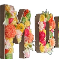 Fournitures de fête de naissance, emballage de fleurs, boîtes Alphabet en papier, boîtes cadeaux en forme de lettre en carton pour chocolat, fournitures d'anniversaire, prêt à livraison