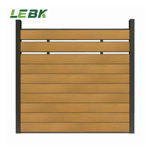 <span class=keywords><strong>180x180</strong></span> cour en plastique-bois clôturé extérieur jardin Villa en plastique jardin Wpc panneau poteau clôture ensemble pour l'extérieur - Product Image 1