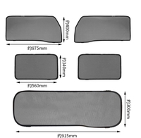 Convient pour 2019-2022 New Jimny JB74 JB64 modifié intérieur anti-insectes maille confidentialité rideau accessoires