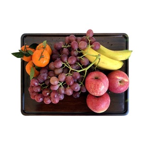 Plateau en bambou couleur noyer, rectangulaire, pour servir thé, fruits, pain, style simple - Product Image 2