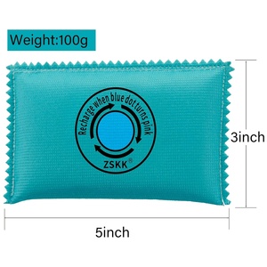 ZSKK Sachets <span class=keywords><strong>d</strong></span>éshydratants rechargeables en gel de silice 100g (Lot de 5) - <span class=keywords><strong>Absorbeur</strong></span> <span class=keywords><strong>d</strong></span>'<span class=keywords><strong>humidité</strong></span> pour valises, électroniques et plus encore - Product Image 2