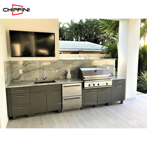 Set di Mobili da Cucina Modulari per Esterni in Alluminio 304 con <span class=keywords><strong>Top</strong></span> in Granito, Filippine - Product Image 1