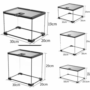 <strong>Reptile</strong> Glass Terrarium Kit Amphibian Tank Starter Kit Suitable For Small <strong>Reptile</strong> Geckos Lizard Chameleon Serpent Snake Aquarium - Product Image 5