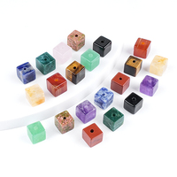 Nouveauté : Perles de pierres précieuses naturelles 10x10mm, grande clarté, grand trou, bloc de perles de cristal, artisanat en cristal, gemme