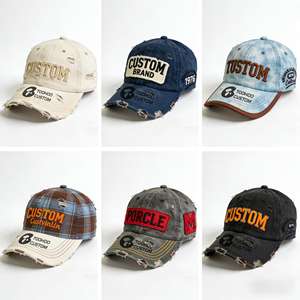 Gorra de Béisbol de 6 Paneles, Estilo Retro Desgastado, Impermeable, Ajustable, de Sarga de Algodón, para Deportes al Aire Libre y Uso Diario, para Hombre, 2026 - Product Image 2