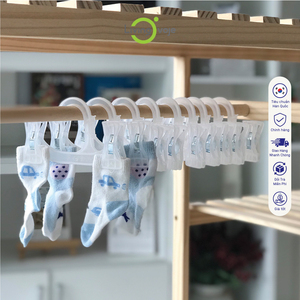 Lot de 10 cintres modernes HWT de 25 cm, plats, en PP moulé par injection, antidérapants, pour vêtements, organisateur de vêtements, crochets, gain de place dans la garde-robe - Product Image 2