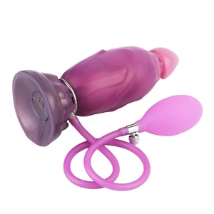 Monster Inflatable <b>Dildo</b> Fantasy Anal Trainer <b>Dildo</b> for Beginner with Adjustable Animal Knot Reusable Women Men Anal Sex Toys - Product Image 3
