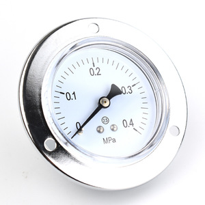แผงเกจวัดความดัน GF-40เชื่อมต่อหน้าแปลนเคลื่อนไหวทองแดง50 60 Y-40Z 0.4MPa - Product Image 1