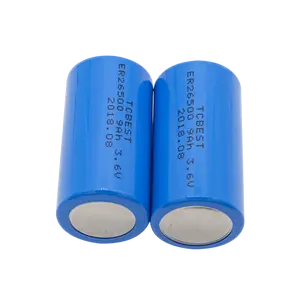 उच्च ऊर्जा प्रकार LI-SOCL2 बैटरी ER26500 9000MAH 3.6V