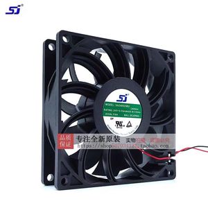 พัดลมแบบใบพัดแกน Sj ขนาด 90 มม. 24V 0.55A พัดลมระบายความร้อนอินเวอร์เตอร์ ใบพัดพลาสติก ติดตั้งแบบท่อ - Product Image 3