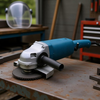 Meuleuse d'angle électrique avec interrupteur à glissière pour usage industriel, conditionnement et polissage des surfaces