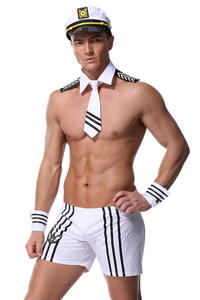 Nuevo <span class=keywords><strong>Disfraz</strong></span> <span class=keywords><strong>de</strong></span> Marinero Sexy para Hombre Adulto 2026, Uniforme <span class=keywords><strong>de</strong></span> Marinero Blanco, Falda <span class=keywords><strong>de</strong></span> Poliéster en Tallas Grandes, Venta al Por Mayor - Product Image 2