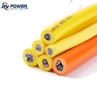 Cable flotante ROV subacuático de 3 núcleos Flexible, chaqueta de TPU, correa de fibra óptica blindada para robots limpiadores de piscinas