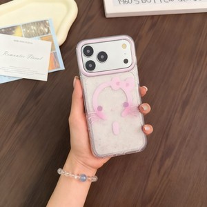 เคสโทรศัพท์มือถือลายการ์ตูนน่ารัก IMD โบว์ใสวิบวับ สำหรับ iPhone 17 pro max 16 15 14 plus  วัสดุ TPU ใส นุ่ม ป้องกันด้านหลัง - Product Image 5