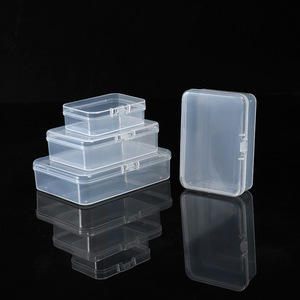 Transparent Rectangular PP <b>Plastic</b> <b>Storage</b> Box 9.5X6.5X2.5Cm With Lid For Small Parts Jewelry Packaging - Product Image 2