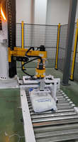 Robot de palettisation industriel de type colonne, machine de palettisation automatique pour sacs tissés avec pince à fourches pour ligne d'empilage de sacs