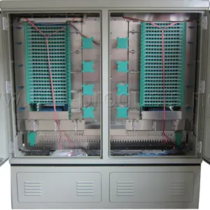 Dual Door 576 Core Splice Module Fiber Optical SMC Cabinet Optic Cross Connect Cabinet