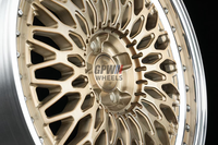 Jantes forgées sur mesure GPW 2 pièces, finition champagne doré poli, 18 19 20 21 pouces, 5x112 pour Mercedes W204 Audi A4 B9 BMW E90 VW Golf