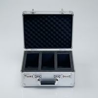 Mallette à outils personnalisée pour cartes de sport mallette de rangement PSA en alliage d'aluminium cadre métallique boîtier en aluminium rigide OEM pour P-S-A de cartes BGS CGC