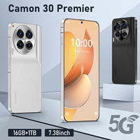 Camon 30 Premier Smartphone d'urgence 8000 mAh Écran AMOLED 7,3 pouces 120 Hz Appareil photo 108 MP 16 Go + 1 To 5G Double SIM Radio d'urgence Reconnaissance faciale