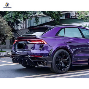Kit carrosserie M Style en fibre de carbone pour <span class=keywords><strong>Audi</strong></span> <span class=keywords><strong>Q8</strong></span> RSQ8 : pare-chocs, capot avant, capot arrière, ailes, jupes latérales et spoiler améliorés - Product Image 5