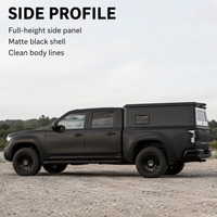Couverture de benne de camionnette rigide noire mate, style boîte, rétractable pour hayon