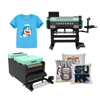 Imprimantes à jet d'encre commerciales grand format à double tête, lot A2 60 cm, système de secouage, nouveau kit d'imprimante DTF avec secoueur de poudre et sécheuse