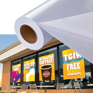 Film vinyle auto-adhésif brillant/mat de haute qualité, amovible et imperméable, 120g/140g/160g, pour impression publicitaire - Product Image 1