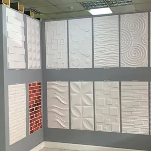 壁パネル/ボード3D PVC防水難燃性アート新デザイン価格