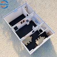 WinFair Luxe Pas Cher Granny Flat Uae Populaire Petite Maison De Conteneur Maison Café Villas 3 Chambres Maisons Modulaires 20Ft Personnaliser