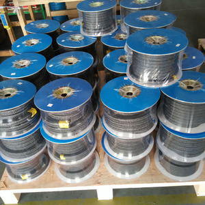 Bụi miễn phí sợi amiăng bện Graphite dầu tráng tuyến đóng gói cho máy bơm và van niêm phong - Product Image 5