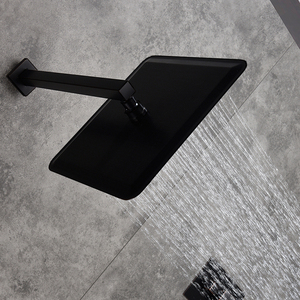 Dima-Sistema de ducha de cascada, juego de grifo Digital de 8 pulgadas para el techo, con cabezal de ducha de lluvia, color negro - Product Image 3
