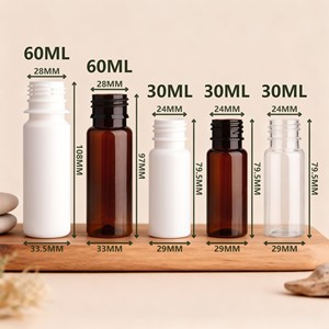 30ml 60ml tùy chỉnh BPA-free Syrup rõ ràng hổ phách Chai nhựa PET bán buôn rỗng nhỏ xách tay ho Syrup chai với nhãn - Product Image 6