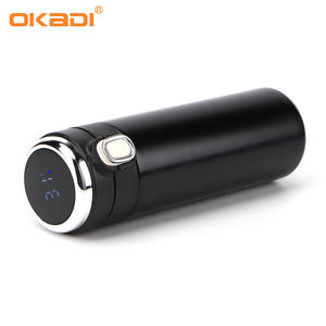 2021 Double Paroi En Acier Inoxydable Isolé Sous Vide Affichage Led De La Température Intelligente en Métal de Bouteille D'eau Thermos - Product Image 3