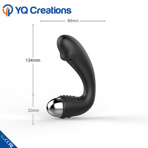 Amazon Hot Rubber Penis Vibrierende Dildo Massage Butt Plug Massage Anal Dildo Sexspielzeug Für Männer Arsch - Product Image 3