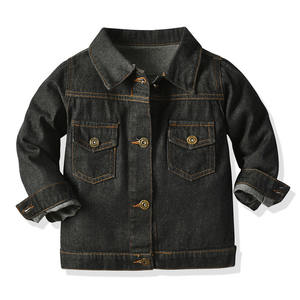 Veste décontractée pour enfants printemps-automne 2021, manteaux en jean déchirés pour filles, vêtements d'extérieur en denim pour petites filles, costume 12M-6Y - Product Image 3