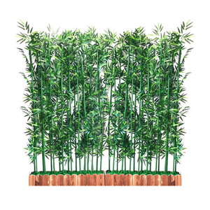 Albero di bambù artificiale verde di diverse dimensioni all'ingrosso, pianta finta da 3 m con foglie di bambù per decorazioni di recinzioni esterne - Product Image 6