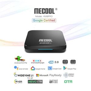 QUNSHITECH Venta en Línea <span class=keywords><strong>MECOOL</strong></span> <span class=keywords><strong>KM9</strong></span> <span class=keywords><strong>Pro</strong></span> TV Box con Control por Voz, Certificado por Google, Amlogic S905X2, Android 9.0, 4GB DDR4, 32GB ROM, 4k - Product Image 5