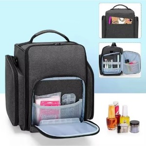 Bolsa de transporte para artistas de uñas, bolsa de transporte para esmaltes de uñas de salón, organizador de esmaltes con 4 compartimentos, bolsa para aceites esenciales, 72 botellas (muestra gratuita) - Product Image 3