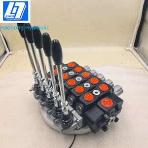 90升/分钟5阀芯手动液压分段方向控制阀液压分配器 - Product Image 6