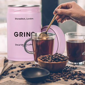 Bán Buôn Sang Trọng Cấp Thực Phẩm Cà Phê Kim Loại Tin Bao Bì Kín Vít Nắp Trà Tin Có Thể Container Vòng Cà Phê Hộp Thiếc Với Van - Product Image 3