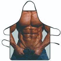 Tablier Imprimé Créatif et Amusant pour Hommes et Femmes, Idéal pour la Cuisine, la Pâtisserie, les Fêtes, avec Personnages de Dessins Animés, Imperméable et Sexy