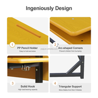 Table d'école double moderne avec banc en bois et bureau – Mobilier de classe