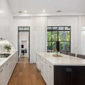 Portes en verre à cadre en acier TBS-110 au design moderne le plus récent avec verre Low-e et intérieur vitré <span class=keywords><strong>Prix</strong></span> compétitif pour <span class=keywords><strong>la</strong></span> salle à manger - Product Image 1