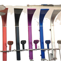 Ensemble de système de panneaux de douche en aluminium pour salle de bain murale en plastique ABS colonne de douche panneau de bain de pluie en vente