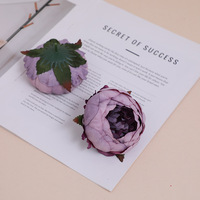 Têtes de fleurs de pivoine artificielles réalistes faites à la main de haute qualité pour la décoration murale, les boîtes cadeaux et les décorations de gâteaux - Vente en gros pour le commerce international
