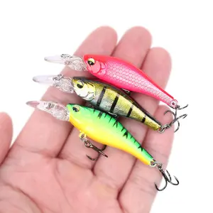 OUTKIT nouveau 1 pièces coulant lentement méné leurre de pêche 5cm 3.9g réaliste balançoire petit poisson plongée profonde dur leurres japon appâts d'hiver