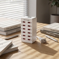 Station de charge USB 12 ports 60W, station de charge rapide intelligente multi-ports pour smartphones, pour téléphone 17, 16, 15